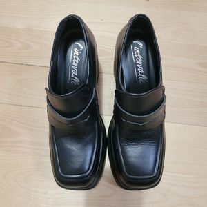 L'Intervalle leather platform loafers